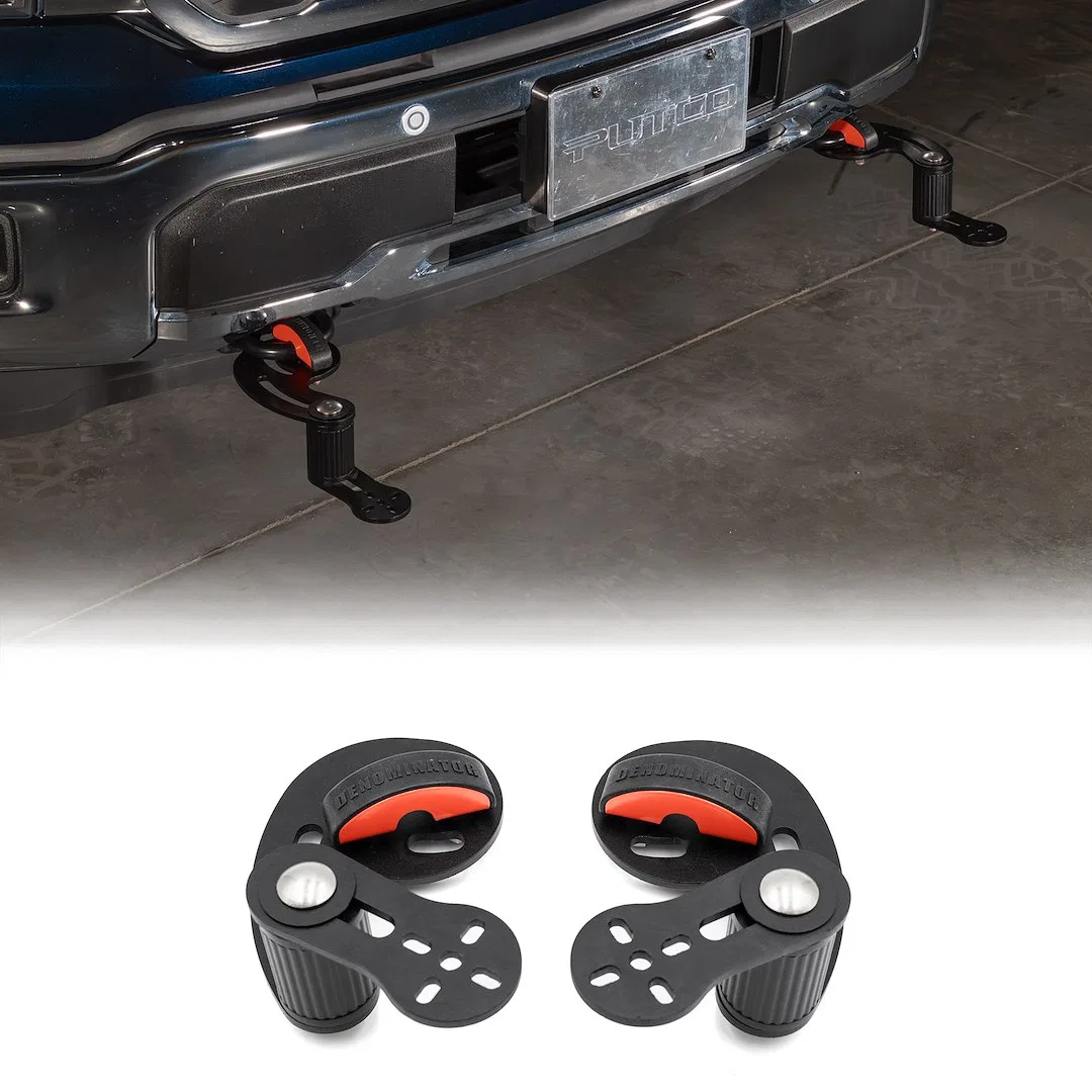D1-A – PUTCO Light Bar Mounting Kit, 3/4 Inch Round Tow Hook Mount Mounts One Light Bar Powder Coated Black Stainless...
